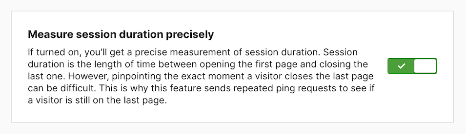 How to activate precise measurement in Piwik Pro